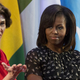 First ladies Laura Bush and Michelle Obama at the African First Ladies Summit in Tanzania (Jim Watson/AFP/Getty Images)